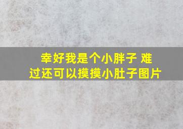 幸好我是个小胖子 难过还可以摸摸小肚子图片